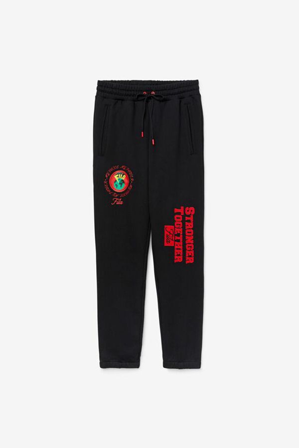 Pantalón Jogger Fila Mujer Negras - Rhys French Terry - España 935827YBZ